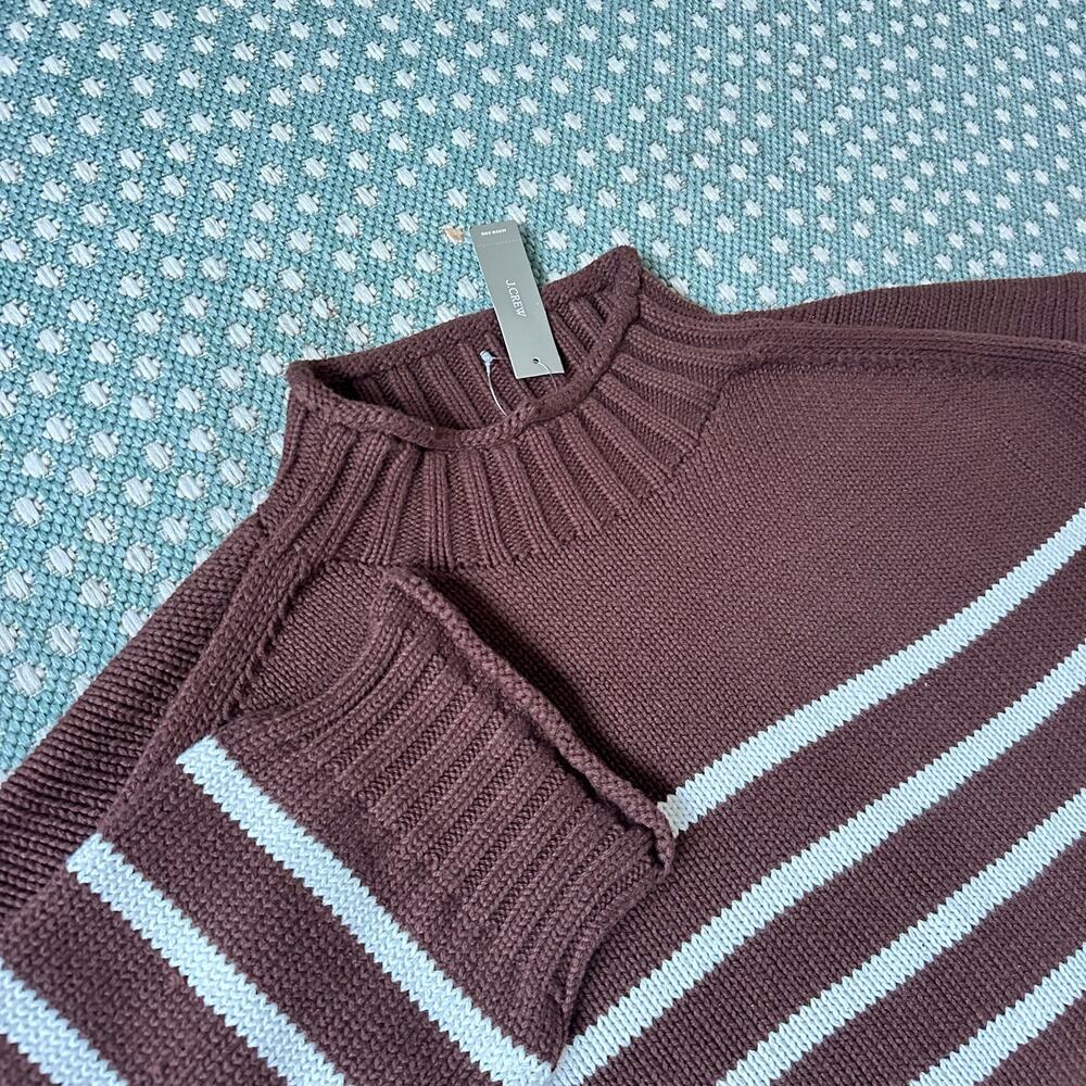 NWT Jcrew RollnecK Sweater in Stripe - Picture 5 of 9